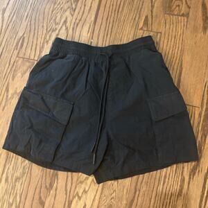 Men’s Small Standard Cloth Urban Outfitters Black Cargo Pockets Shorts EUC